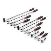 Tekton 1/4, 3/8, 1/2 Inch Drive Quick-Release Comfort Grip Ratchet & Breaker Bar Set (12-Piece) SDR99005